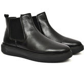 Elegant black leather boot from Country Maddox with premium craftsmanship